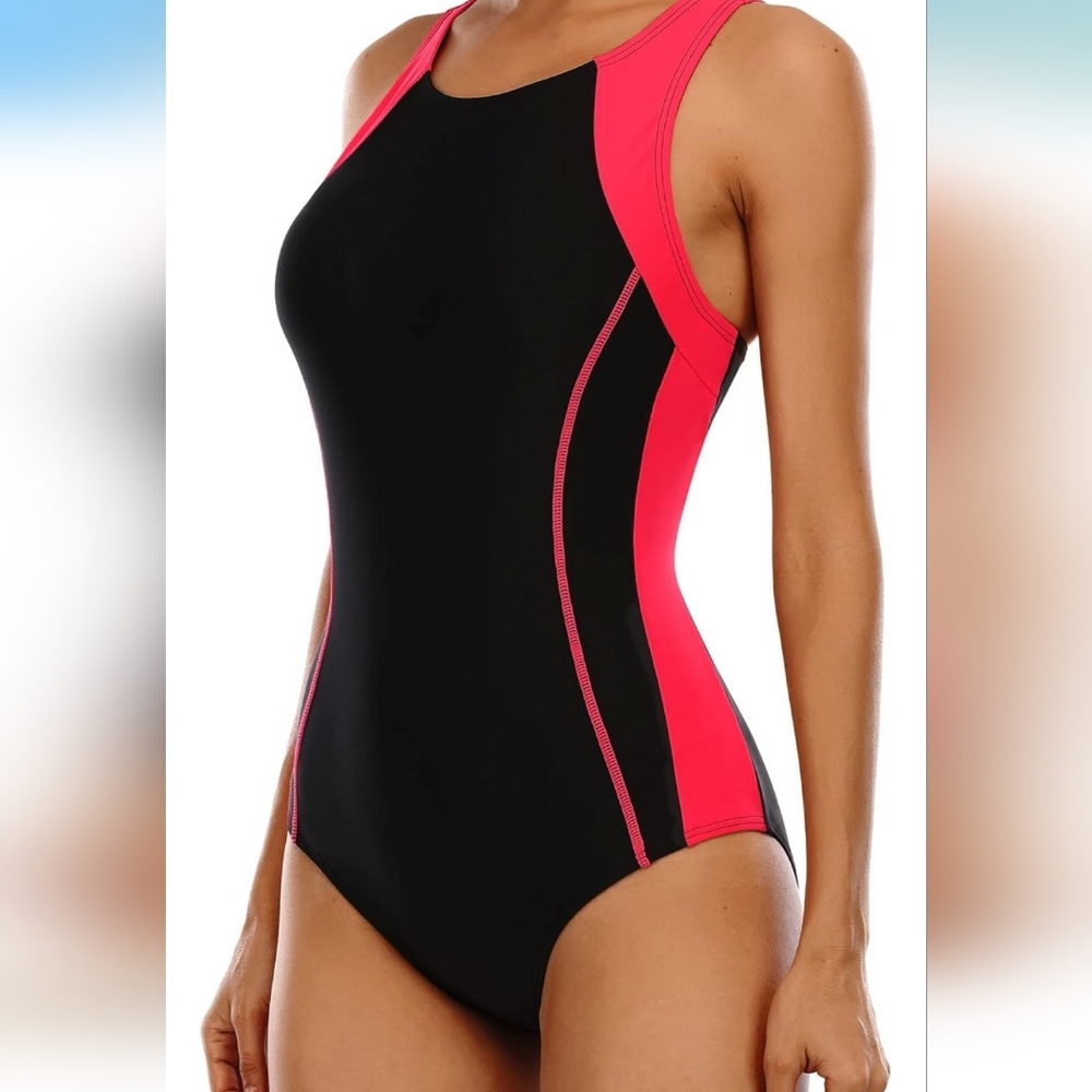 beautyin Women's One Piece Athletic Racerback Swimsuit Slimming NWT 2XL